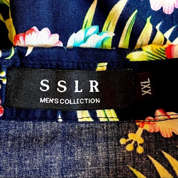 SSLR Men's Collection Aloha Shirt - Picture 2 of 4